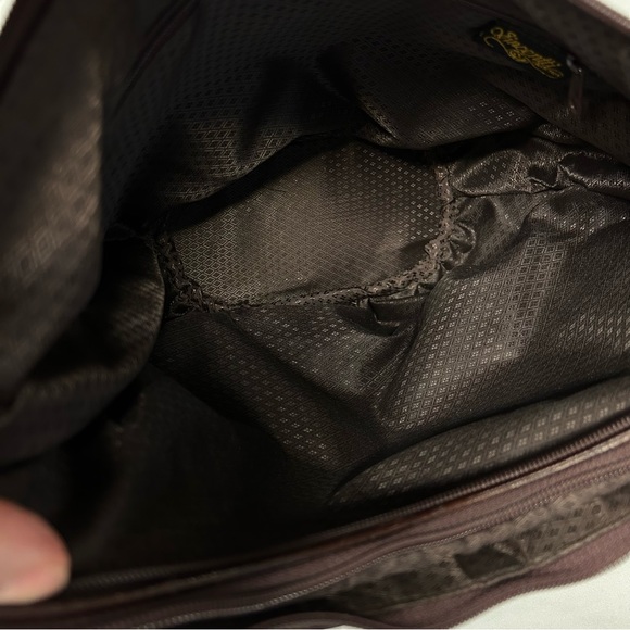 Womens Leather Eel Skin Handbag Hobo Shoulder Size M Zip Soft Luxe Boho Vintage - Picture 8 of 13